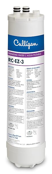 Culligan RC-EZ-3 Easy Change Advanced Water Filtration Replacement Cartridge, 500 Gallons, (Pack of 1)