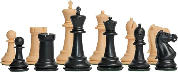 The Marshall Library Series Plastic Chess Pieces - 2.875" King