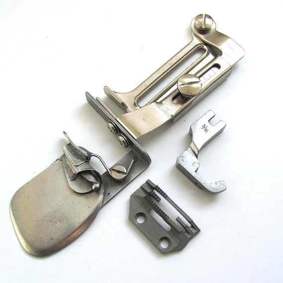 KUNPENG - #KP-204 1PCS Industrial Sewing Machine Clean Finish Shirt Tail Hemmer Set Hemming Attachment (Hem Size:1/2"(13mm))