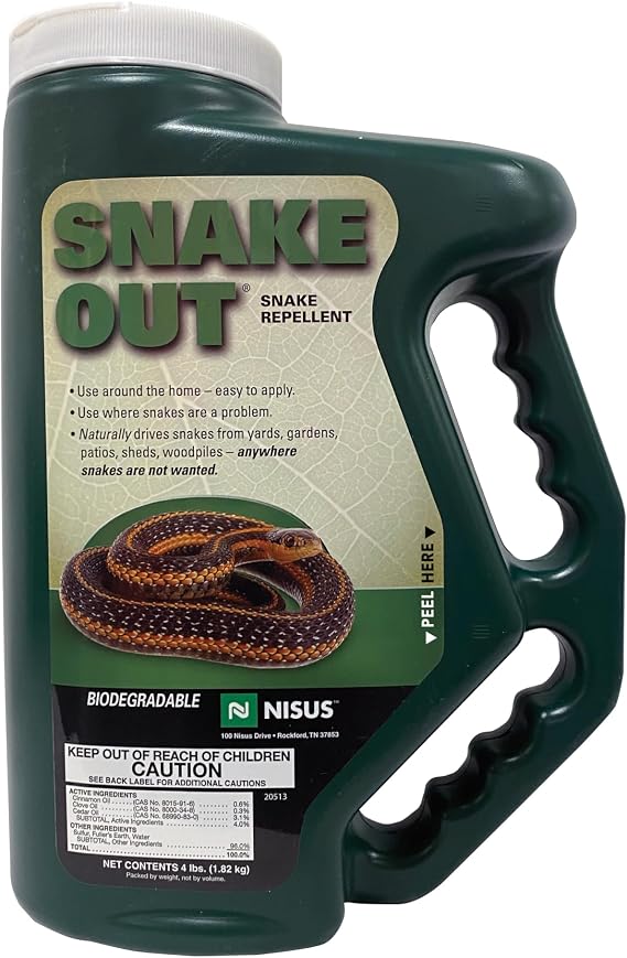 Nisus Snake Out Snake Repellent, Biodegradable, 4 lbs