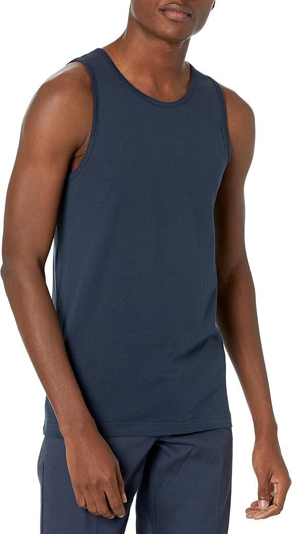 Amazon Essentials Men's Regular-Fit Sleeveless Tank Tops