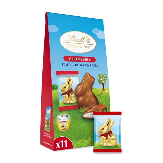 Lindt, Creamy Milk Chocolate Candy Bunnies, 3.9 Ounce, 11 Count