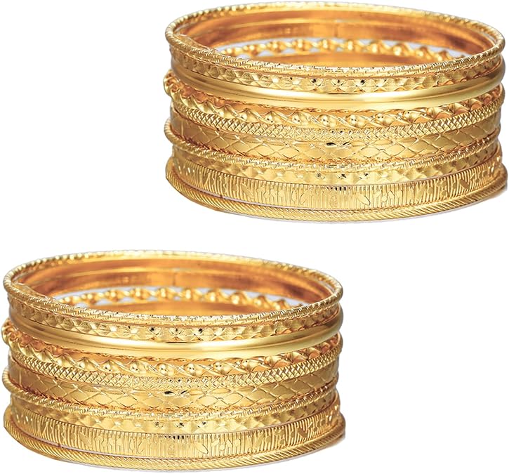 20 PCS Gold Bangles for Womens Set, Gold Bangle for Women