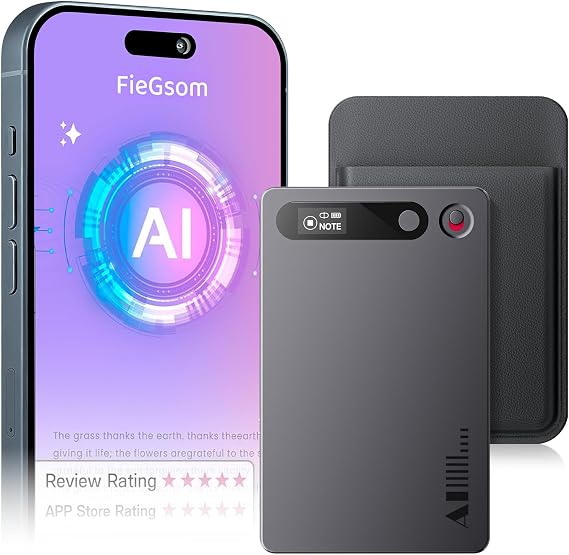AI Voice Recorder, 64GB Intelligent Recorder Transcriber AI Note Taker