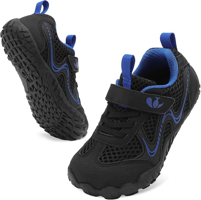FEETCITY Wide Kids Barefoot Shoes Boys Girls Anti-Slip Kids Sport Sneakers Hiking Shoes Breathable Tennis Sneakers for Little Big Kid