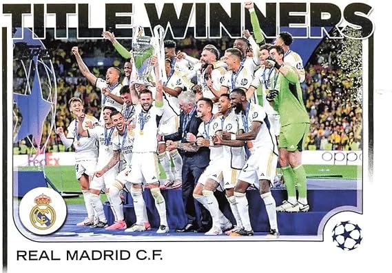 Topps UCC Club Competitions 24/25 Real Madrid Title Winners Trading Card
