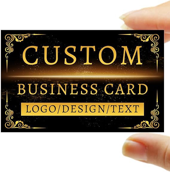 Custom Business Cards, Personalized Business Cards Printable Double Sided, Customized Business Cards for Small Business with Your Logo/Text/Photo
