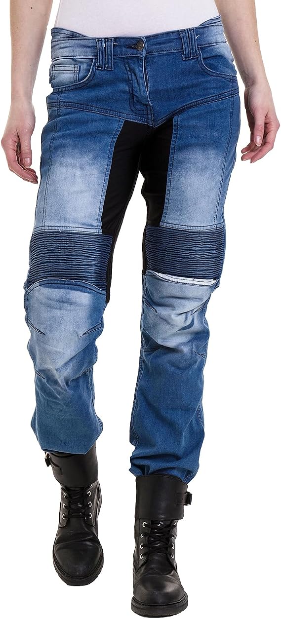 Juicy Trendz Motorcycle Jeans - Biker Pants for Women Kevlar Armored Motorbike Powersports Protective Pants for Bikers