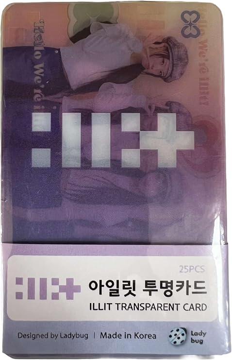 KPOP ILLIT Transparent Photo Cards 25pcs