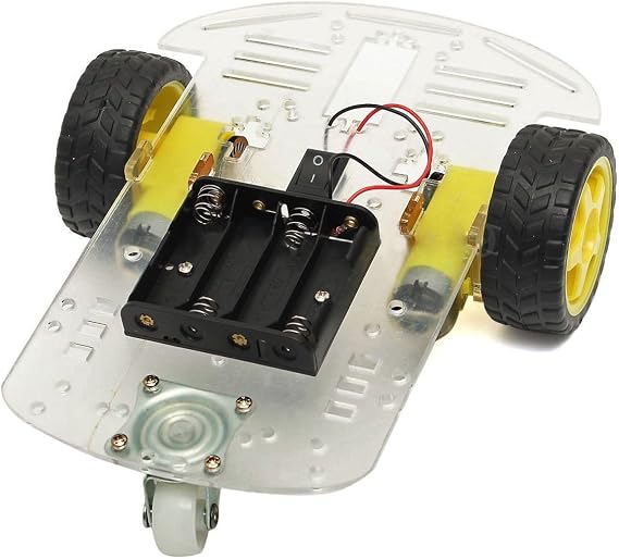 DIY Programmable 2WD Smart Robot Car Chassis Kit with Motor Speed Encoder for Kids to Learn Arduino, Coding, Robotics, and Electronics