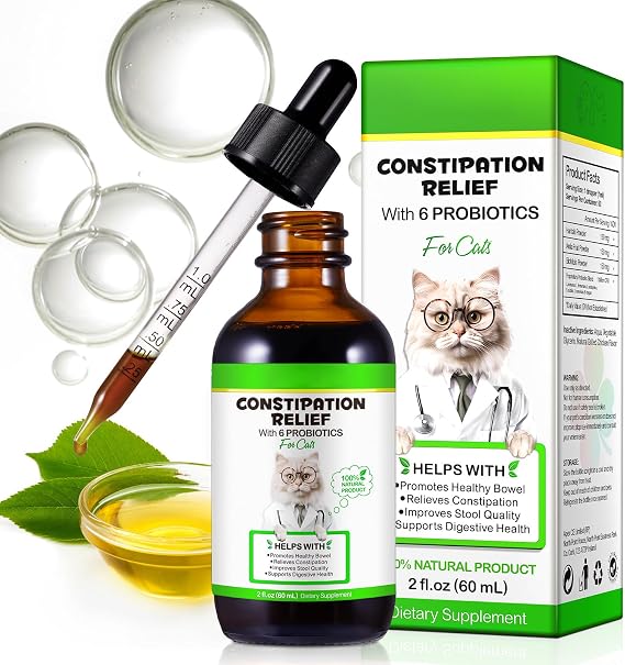 Cat Constipation Treatment Cat Antibiotics For Infections Probiotics Supplements & Vitamins (60ml)