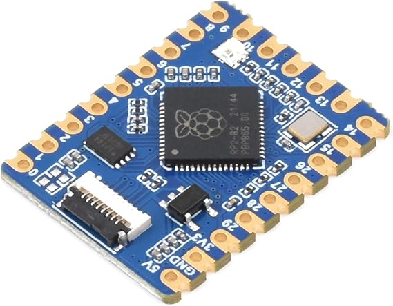 Waveshare RP2040-Tiny Kit Based on Raspberry Pi MCU RP2040, Dual-Core Arm Processor, 20Multi-Function GPIO Pins, Adapting USB-C Port via Adapter Board