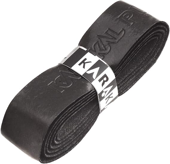 Karakal - PU Super Grip - Self-Adhesive Grip Tape for Badminton, Squash, Tennis, Hockey Stick or Ice Hockey Stick Pack of 5 or 24 Assorted Colours, B00HURNP08, Black, 6X