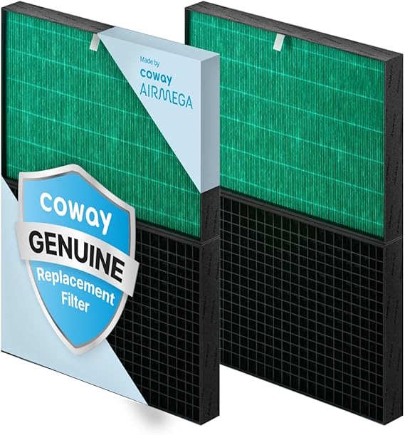 COWAY Airmega ProX Genuine Replacement Filter Set, HEPA Filter and Active Carbon Filter