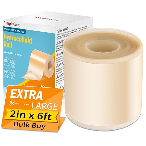 Hydrocolloid Dressing Tape - Self-Adhesive Absorbent Bandage Roll - Waterproof & Self-Cut - (5cm*1.8m)