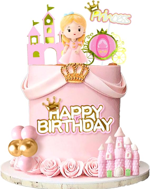 Princess Cake Decorations Princess Cake Topper Girls Castle Decor