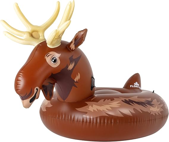 FLOAT-EH Moose Pool Float for Adults - Beach Floats are Thick, Durable, and Vinyl Designed - Inspired by The North