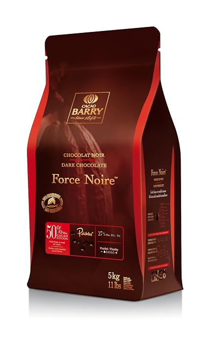50% Force Noire Pistoles - Cacao Barry - 5 kg