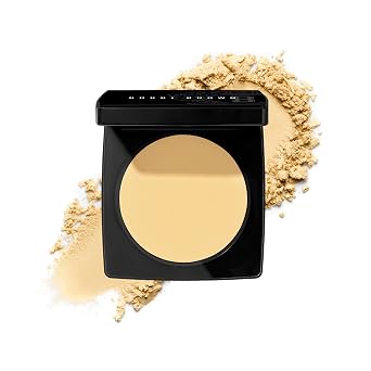 Bobbi Brown Sheer Finish Pressed Powder | Oil-Absorbing, Mattifying Setting Powder for All-Day Shine Control | Includes Puff, 0.32 Ounce