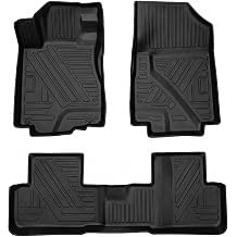 CRV Floor Mats Compatible with 2012-2016 Honda CR-V，All Weather Protection Waterproof Durable Anti-Slip Odorless Custom-fit TPE Floor Liner 1st and 2ed Rows Set