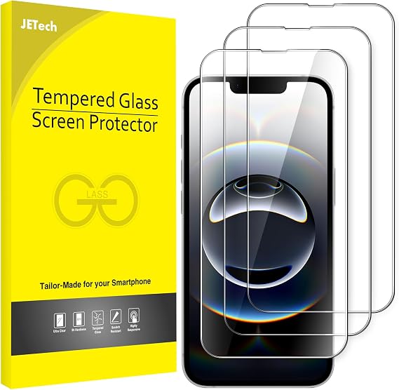 JETech Screen Protector for iPhone 17e/16e, 3-Pack