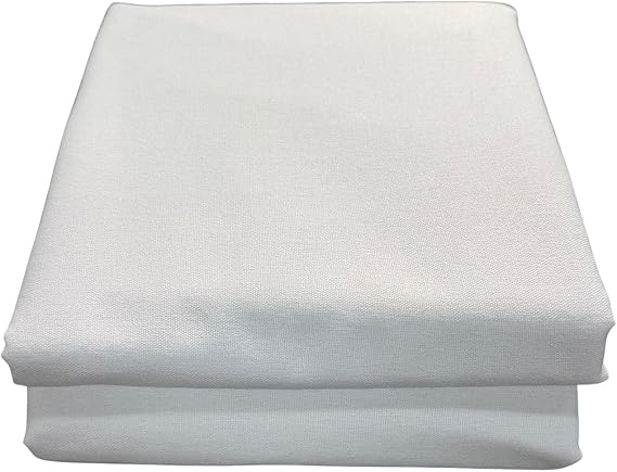 Woven Cotton Iron-On Fusible Interfacing, White Medium Weight 100% Cotton Single-Sided Iron-On Interfacing for Quilt(44inch*2y)