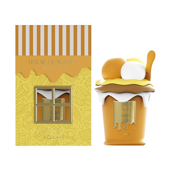 Adyan Hawaian Colada House of Sorbet Extrait De Parfum, Tropical Coconut, Mango & Vanilla, Long Lasting Luxury Perfume, 100ml