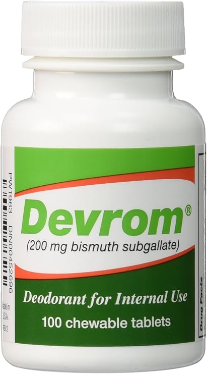 Devrom Tablets Bottle of 100 Tablets,new and old package alternate