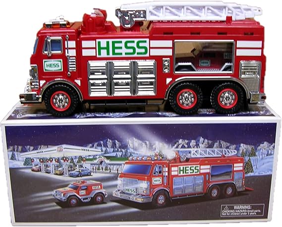 Hess 2005 Emergency Truck with Rescue Vehicle by Amerada Hess Red