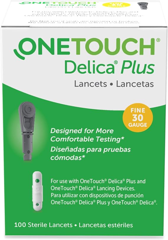 OneTouch Delica Plus Lancets 30 Gauge 100 Count New Look