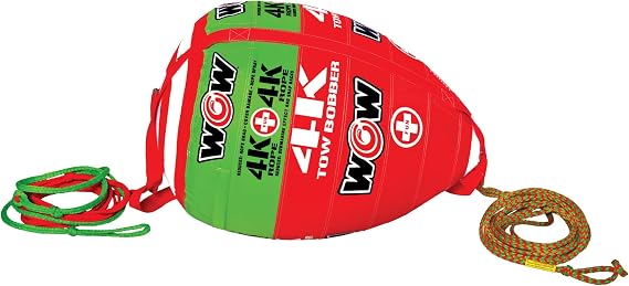 Wow Sports 4K Tow Rope with Bobber - 60 ft - Floating Buoy Indicator