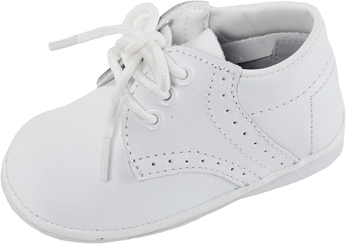 Baby Boys White Oxford Dress Shoes 1