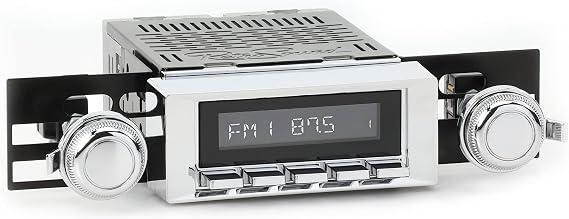 RetroSound RetroRadio AM FM Stereo 03P-73P Chrome Compatible with 1968-72 Chevrolet Chevelle