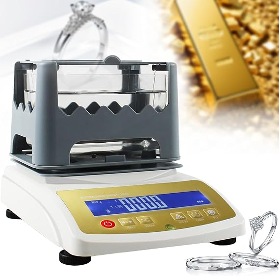 Digital Electronic Gold Purity Tester Machine Precious Metal Analyzer Gold Density Meter for Detection of Gold Silver(1200K)