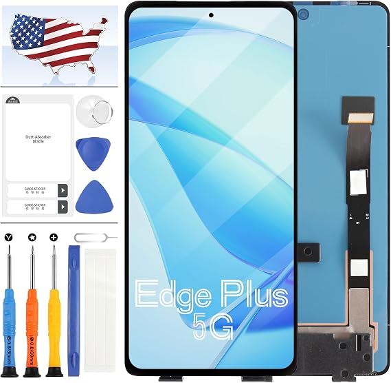 TFT for Motorola Moto Edge+ Plus 5G UW 2022 Screen Replacement,for Moto Edge 30 Pro LCD Display Digitizer Touch Screen XT2201-1 XT2201-3 XT2201-4 LCD Panel Assembly Repair Kit Black