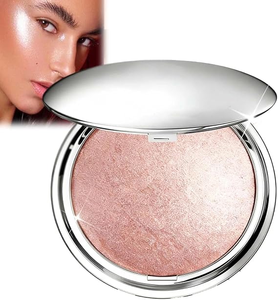 Champagne Shimmer Glow Waterproof Highlighter Cream, Long-Lasting Soft Glitter Makeup For Eye, Face & Body, Lightweight Radiant Glow, 10g