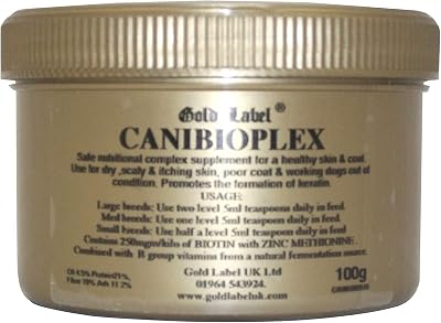 Canibioplex, Gold Label, Dog Supplement for Healthy Skin & Coat, Contains Biotin, 100 GM