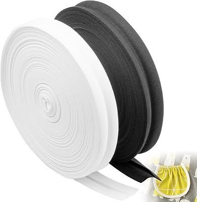 MILAKE 21.87 Yards Single Fold Bias Tape 12 Inch, Polyester Cotton Continuous Bulk Bias Tape, Suitable for Sewing, Seaming, Quilting, Hemming, Binding Crafts, for Women, Men, Sewing Enthusiasts