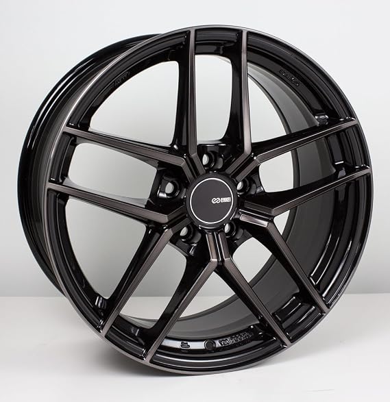 19x8.5 Enkei TY5 (Pearl Black) Wheels/Rims 5x114.3 (498-985-6535MBM)