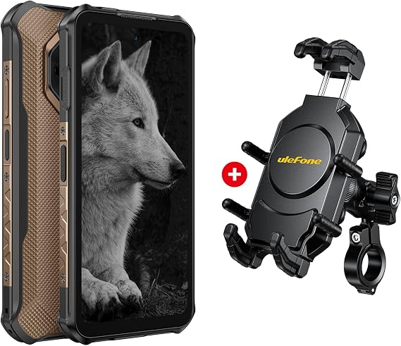 Ulefone Armor X16 Pro & Mount Pro AM02 5G Rugged Smartphone, 16GB+256GB MTK Dimensity 6300, 64MP+25MP Main Camera, 10360mAh, 6.56" 120Hz Corning Gorilla Screen, IP68/69K Waterproof - Sand Dune
