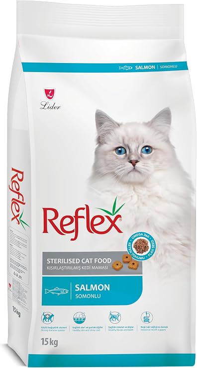 Reflex Kısırlaştırılmış Yetişkin Kedi Maması Somonlu 15 kg