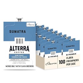 Flavia Alterra Sumatra Freshpacks works only with Flavia Brewers, Dark Roast (Case of 100)