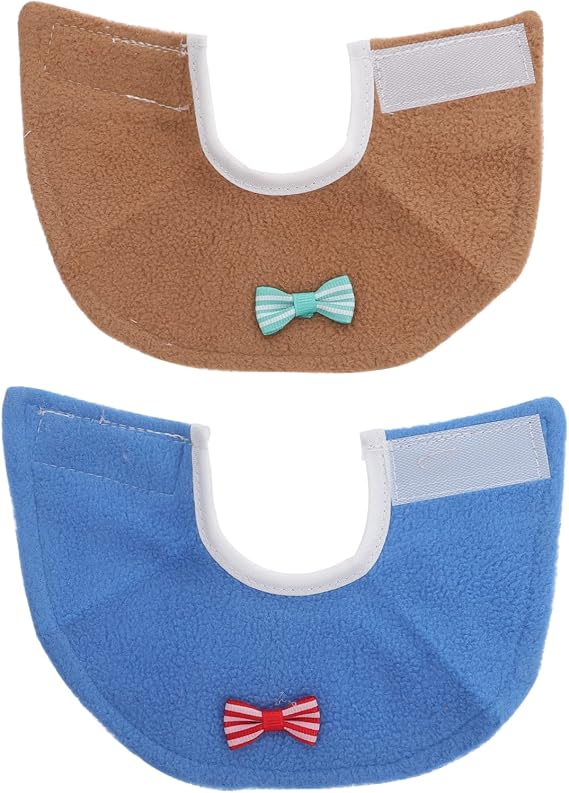 Ipetboom Parrot Recovery Collar Set 2 Pack Soft E-Collars for Biting Protection Bird Healing