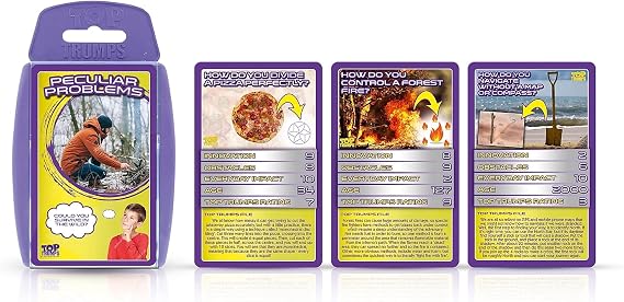 Top Trumps Card Game Peculiar Problems - Family Games for Kids and Adults - Learning Games - Kids Card Games for 2 Players and More - Kid War Games - Card Wars - for 6 Plus Kids