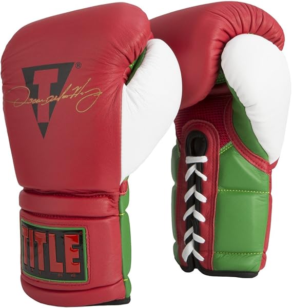 Title Boxing Oscar De La Hoya Signature Lace Sparring Gloves