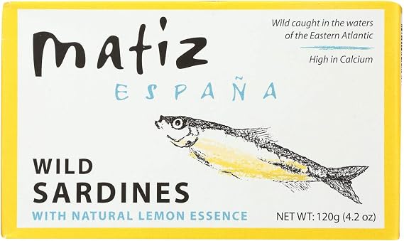 MATIZ, SARDINES, IN OIL W/LEMON, Pack of 12, Size 4.2 OZ - No Artificial Ingredients