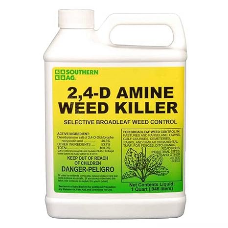 2;4-D Amine 4 - Herbicide - Active Dimethylamine Salt of 2,4-D 46.5% - 1 Quart by Growers Solution