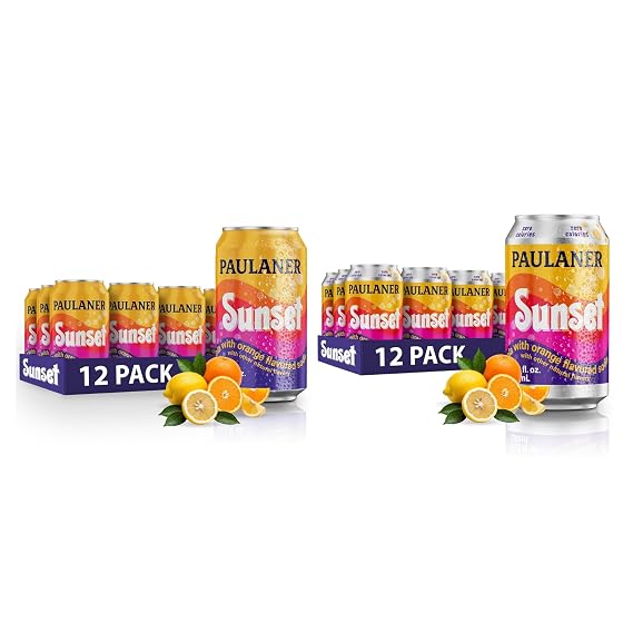 Paulaner Sunset Classic and Zero Orange Cola Soda Soft Drink - 12 Pack