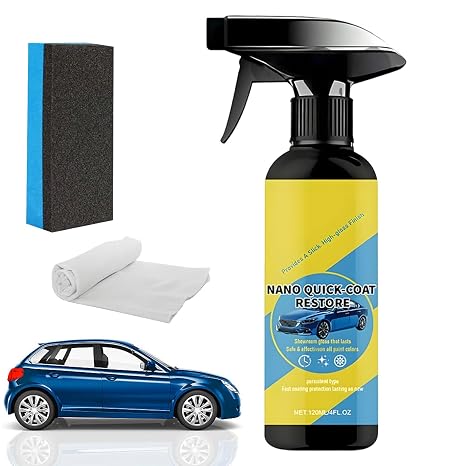 Nano Quick Coat Restore Coating Spray, 2026 Advanced Automobile Quick-Acting Coating Agent, Quick Effect CoatingAgent Spray with Dust Proof and Glazing Effects Long-Lasting Car Showroom Gloss (1Set)