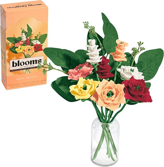 Play-Doh Blooms Rosy Petite Flower Bouquet Making Kit